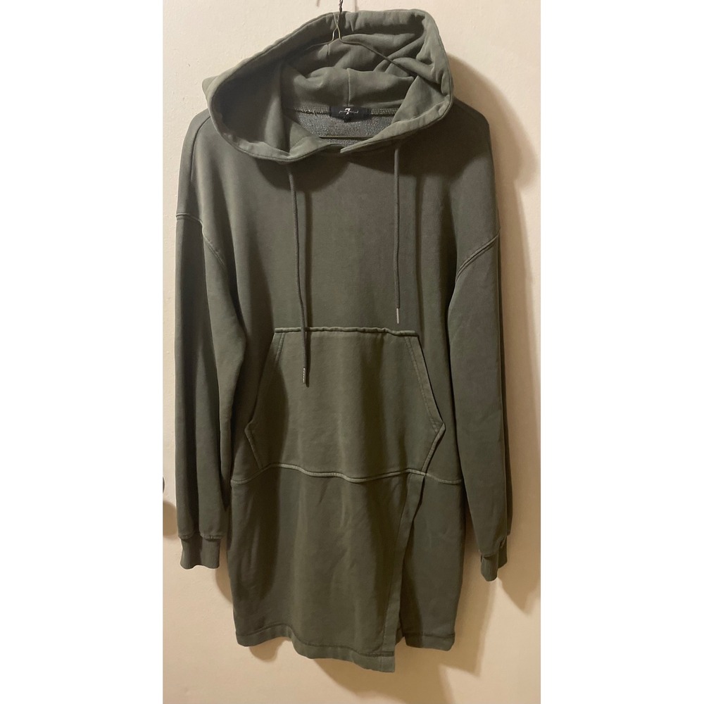 7 For All Mankind Olive Green‎ Hoodie Dress